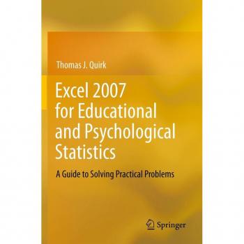 Vitalsource Technologies, Inc. Excel 2007 For Educational And Psychological Statistics