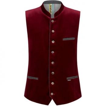 Weste „Tozzi“ – Herren, Bordeaux, Größe 50, 100 % Baumwolle (Stockerpoint)