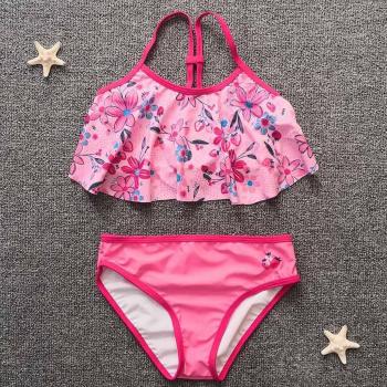 Girls' Ruffled Swimwear Set