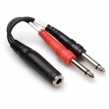 Connettore YPP‑136 da Hosa – 2×3,5 mm, 6,35 mm TRS