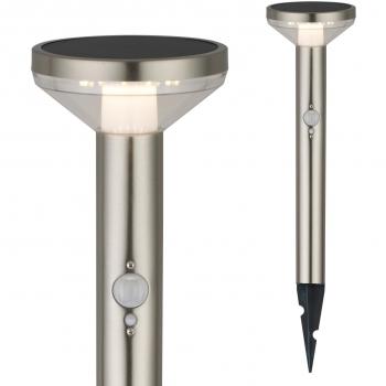 Lampe extérieure solaire MCE465 LED équipée d’un capteur chromé IP44