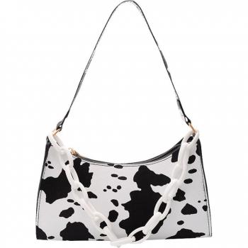 Ladies Vintage Cow Print Underarm Bag