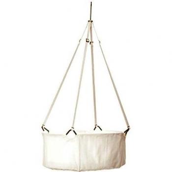 Leander Babywiege Weiss – Matratze + Deckenhaken