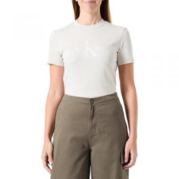 Calvin Klein Jeans T-Shirt Beige Straight‑Fit