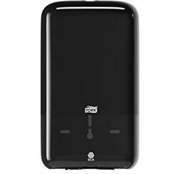 Tork T3 Spender mit Vorratsanzeige – Schwarzer Kunststoff (270 × 160 × 130 mm)