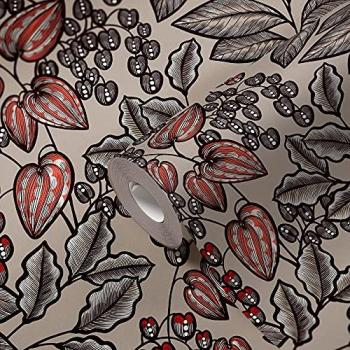 Cuisine Retro Tapisserie Beigée