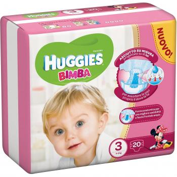 Bambina Huggies® 20 pannolini 3 (4‑9 kg)