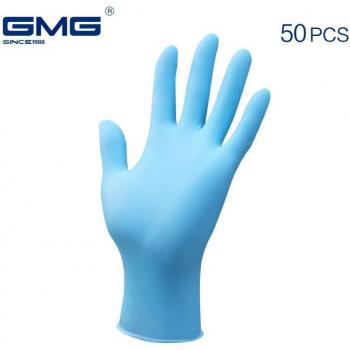 Food‑Safe Nitrile Safety Gloves – Black & Blue, 6 mil, 20‑50 pcs