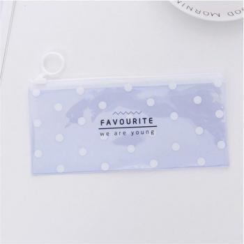 Estuche escolar Kawaii transparente
