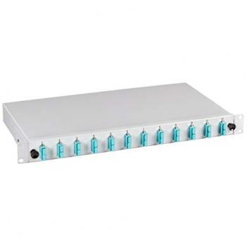 Spleißbox SC 50/125µm OM3 für 12 Pigtails und 6 Kupplungen