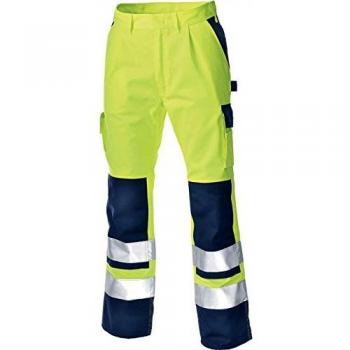 Warnschutz-Olinda‑Bundhose – Gelb-Marineblau, Größe C54