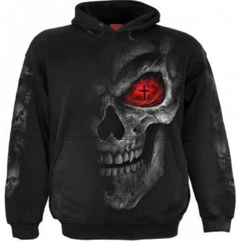 Hoodie noir unisexe avec motif Death Stare XL