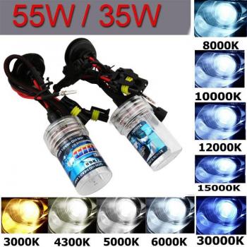 H11 Xenon HID Replacement Bulbs 2pcs 35W 55W 3000K-30000K 12V