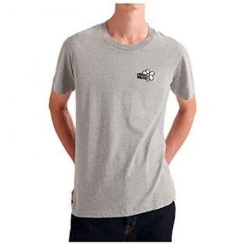 Loreak Mendian Camiseta Gris Marga Manga Corta