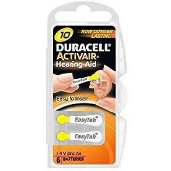 Pilas Duracell Activair Tipo 10 para Audífono – Paquete de 120