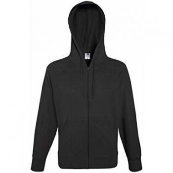 Men’s Light Graphite XL Zip Hoodie by Fruit of the Loom – Lightweight Sweater