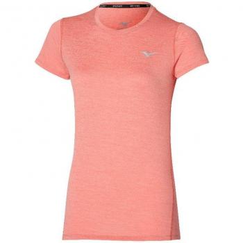 Camiseta de entrenamiento Mizuno Impulse Core roja salmón