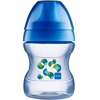 MAM Tazza Educativa Learn to Drink con Beccuccio Soft, 190ml, Colori Vari