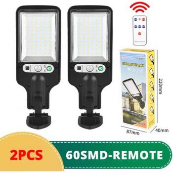 2PCS Outdoor Solar Motion Sensor Garden Lights 6000K