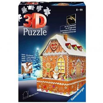 Gingerbread House at Dusk 3‑D Puzzle – 216 Components