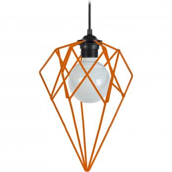 Faro Roto Naranja Lámpara Geométrica
