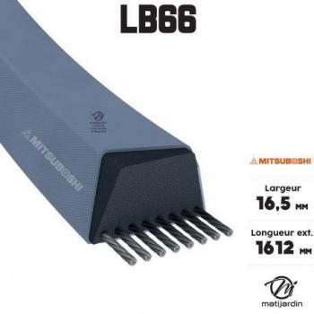 Kubota 16.5x1612mm Trapezoid Belt – LB63 (Mitsuboshi)