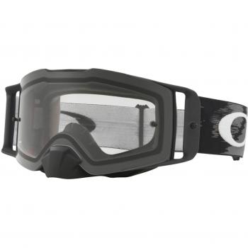 Oakley Front Line Matte Black Masque de Moto Transparent Taille Unik