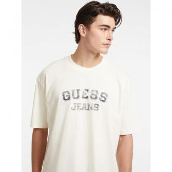 Camiseta Hombre Beige GUESS M4BI78