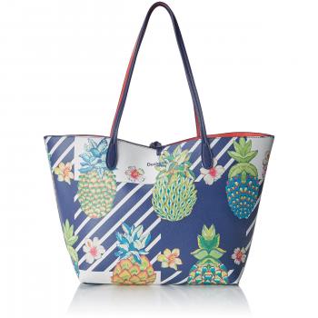 Desigual Bols_piñacolada Capri Borse per Donne Blu 28x13x30 cm (L x H x P)