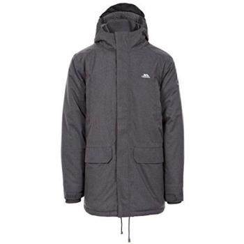 Mittelgraue Trespass Glover Herrenregenschirmjacke – Wasserdicht, M