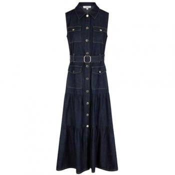 Robe longue en jean Morgan
