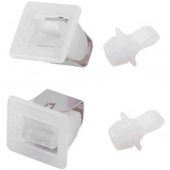 Kit de 4 Pestillos para Secadora de Ropa Blanco