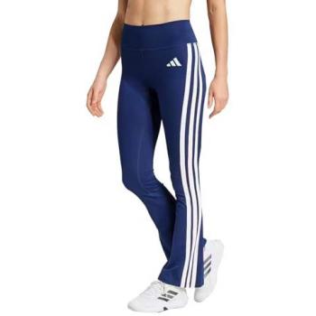 Adidas Optime Essentials 3-Stripe Flared Leggings for Women Dark Blue/White Extra Small
