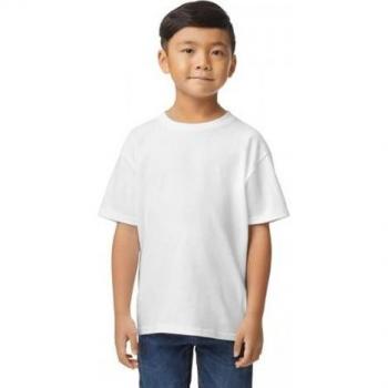 Gildan Softstyle T‑Shirt bianco per Bambini