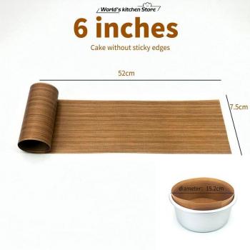 Hoja antiadherente de esteatita para pasteles de 5 a 8 pulgadas, reutilizable