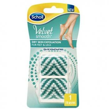 Scholl Velvet Smooth Exfoliator Roller Head Refills (Pack of 2)