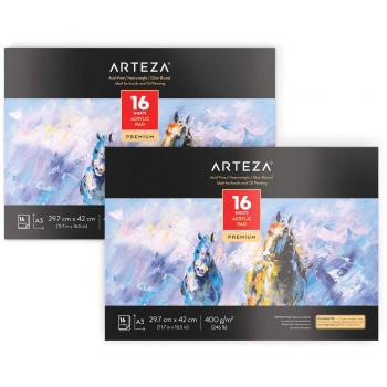 Arteza 2 blocs de papier aquarelle A3 400 g/m2