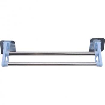 Porte-Serviettes Muraux Inox pour Salle de Bain Double