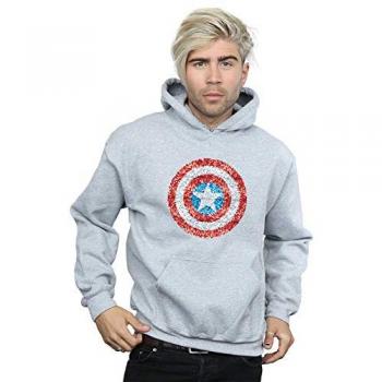 CAP‑SHIELD Grey Men’s Pullover – Marvel Series