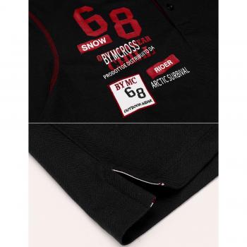 COOFANDY Männer Polo Shirt Langarm Stehkragen – Long Sleeves