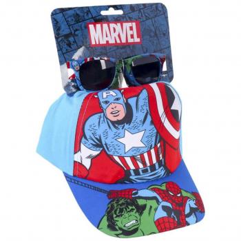 Conjunto de gorra y gafas de sol de Hulk de los Vengadores (tamaño de gorra: 53 cm)