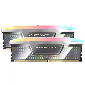 Mémoire Corsair Vengeance RGB 48 Go DDR5 8200 MHz CL40 – Argent
