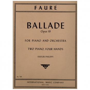 Balada Op. 19 para 2 Pianos a 4 Manos (Faure)
