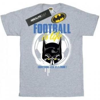 Maglietta DC Comics Batman Football is Life Nera per Uomo