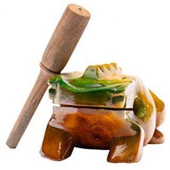 Grenouille Guiro 14 CM avec Batte