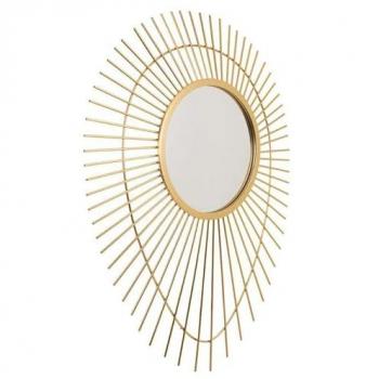 Espejo de metal dorado WANDERLUST DECO 77,5x6,5x105