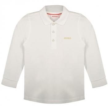 Chemise Polo Hugo Manches Longues 5A Blanc