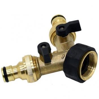 3/4 Female Brass Garden Water Splitter