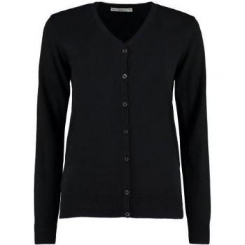 Women's Arundel V-Cut Cardigan – UK 14, Dark Black