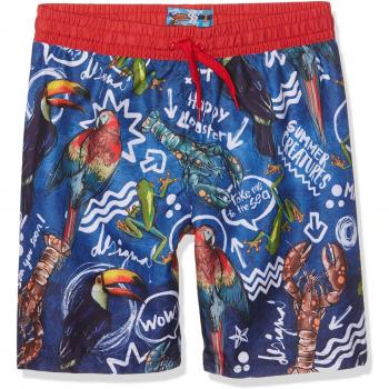 Desigual Bañador para Niñas, Azul (Midnight 5040), Talla 128